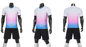 Conjunto de uniforme de fútbol para adultos, camisetas de fútbol con sublimación, venta al por mayor, Tailandia, nuevo modelo, <span class=keywords><strong>2022</strong></span> - Product Image 3