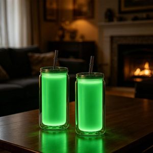 Gobelet à neige de 16 oz avec poignée, gobelet qui brille dans le noir pour une utilisation nocturne, gobelet transparent - Product Image 5