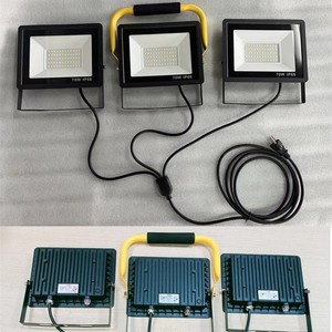 5000-Lumen <span class=keywords><strong>Twin</strong></span>-Head COB LED Tripod làm việc ánh sáng có thể sạc lại có thể gập lại đèn pha cho công viên ngoài trời chiếu sáng di động - Product Image 5