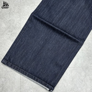 <span class=keywords><strong>Jeans</strong></span> da <span class=keywords><strong>Uomo</strong></span> <span class=keywords><strong>Baggy</strong></span> di Design Personalizzati dal Produttore in Denim Giapponese Grezzo Cimosato, Modello Vintage a Gamba Dritta, Bootcut o Larga - Product Image 3
