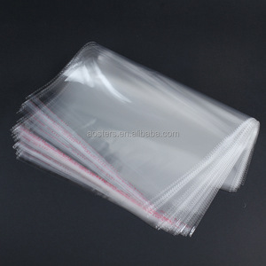 Bolsas de polietileno BOPP de celofán que se puede volver a sellar, bolsas de plástico transparentes para embalaje, sello autoadhesivo - Product Image 1
