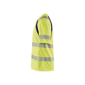 BLAKLADER - 3397101333894XL Camiseta Hi-Vis con protección UV Amarillo/Azul marino-EAN 7330509655085 ROPA DE TRABAJO DE LA HI-VIS - Product Image 5
