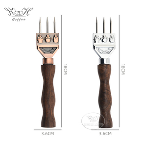 Manche en bois personnalisé Broyeur manuel Briser la glace Sculpture Grattoir Ciseau <span class=keywords><strong>Requin</strong></span> <span class=keywords><strong>Bar</strong></span> Boisson Vin Tête de crâne en métal Piques à glace Outils - Product Image 4