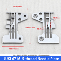 Plaque à aiguille 4612-J0F-D00 pour machine à coudre surjeteuse JUKI MO-3916/6716