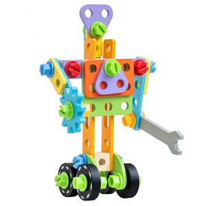 Wooden Tool <b>Bench</b> Construction Play Tools STEM Toys Preschooler 3 4 5 Years Old Boy Birthday Gift Kids Toolbox with Drill - Product Image 3