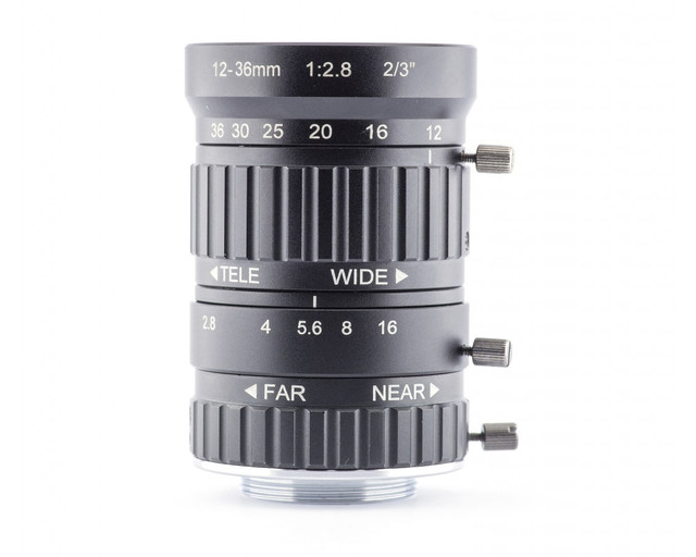 HV1236M-5MP 12-36mm 5 Megapixel Manual Iris Lens 2/3'' C-Mount Vari-focal HD Lens Low Distortion FA Lens