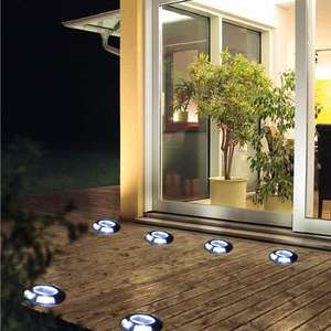 방수 원형 알루미늄 합금 4 LED 태양 갑판 빛 야외 통로 지상 야외 매장 빛 안전 램프 - Product Image 6