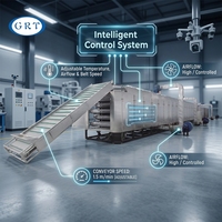 Déshydrateur automatique multi-couches continu à tunnel pour herbes, oignons, ail, légumes et gingembre, sécheur à bande maillée pour la transformation alimentaire