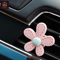 Accessoires pour grille d'aération de voiture, fleurs de marguerite, diffuseur d'air frais pour voiture, accessoires de tableau de bord, charme, décoration intérieure de voiture