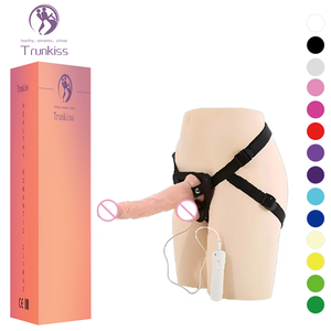 Umschnallbarer Vibrierender <span class=keywords><strong>Dildo</strong></span> Sexspielzeug für Erwachsene mit Kabelfernbedienung 12 Vibrationsmodi Schwingen Lesben Erotikprodukte Umschnalldildo - Product Image 1