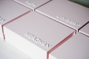 LABON Luxury Personalized Gift <strong>Keepsake</strong> <strong>Box</strong> Paper Cardboard <strong>Wedding</strong> Bride Party Gift Factory Custom <strong>Box</strong> - Product Image 3