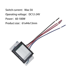 Phím duy nhất ba màu touchswitch Dimmable 5A DC12-24V vô hạn mờ phòng tắm gương chuyển đổi trang điểm bảng chuyển đổi - Product Image 3