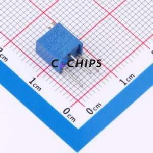 Résistance/potentiomètre réglable 3266W-200, composant traversant (THT)-3P, 6,8x4,7 mm, résistance 20 ohms, 10 %, 500 mW, 250 ppm/ ℃ - Product Image 1