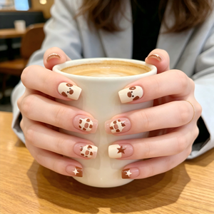 <span class=keywords><strong>Uñas</strong></span> Postizas <span class=keywords><strong>Beige</strong></span> Star Press-on al por Mayor, <span class=keywords><strong>Cortas</strong></span> Cuadradas Reutilizables de ABS, 24 Uds. Personalizables, Suministros para <span class=keywords><strong>Uñas</strong></span> - Product Image 2