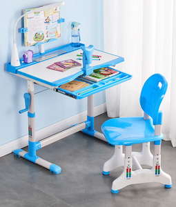 Conjunto <span class=keywords><strong>de</strong></span> Silla y <span class=keywords><strong>Escritorio</strong></span> Ajustable para Niños <span class=keywords><strong>de</strong></span> Primaria, Material <span class=keywords><strong>de</strong></span> Madera Contrachapada, Diseño Moderno, Duradero y Ecológico - Product Image 2