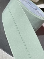 Bande élastique en silicone de marque privée haut de gamme en nylon tressé jacquard bande élastique sans silicone