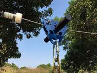 Poulie de chariot détachable robuste CTSC avec roulements à billes étanches, charge maximale jusqu'à 800 lb, pour zipline de jardin