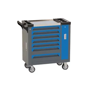 Auto Repair Rolling Box Heavy Duty Stainless Steel Tool Chest 7 Drawers Tool Cabinet Cart Trolley