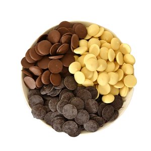 Pièces de <span class=keywords><strong>Chocolat</strong></span> Blanc, Pièces de <span class=keywords><strong>Chocolat</strong></span> Noir, Pièces de <span class=keywords><strong>Chocolat</strong></span> au Lait, 38%, 58%, <span class=keywords><strong>70</strong></span>%, Pépites de <span class=keywords><strong>Chocolat</strong></span> de Cuisson - Product Image 1