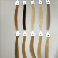 En Stock 100% échantillons de couleur de cheveux vierges humains testant des anneaux d'échantillon de couleur pour un salon de coiffure anneau de couleur de cheveux pour des cheveux de salon