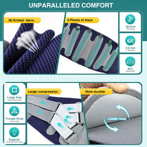 Supporto per cintura lombare medicale per sport regolabile 8 soggiorni in vita compressione 3D a maglia per supporto per la schiena per alleviare il dolore alla schiena - Product Image 4