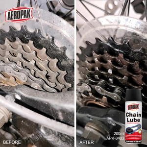AEROPAK Lubricante en Aerosol de 200 ml <span class=keywords><strong>para</strong></span> Cadenas de Motocicleta y Automóvil, Reduce el Desgaste de Metales, Lubricante <span class=keywords><strong>para</strong></span> Cadenas de Alta Presión - Product Image 3