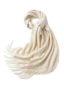 2025 hiver nouveauté usine couleur unie châles cachemire Wrap 100% laine écharpe pour femmes - Product Image 2