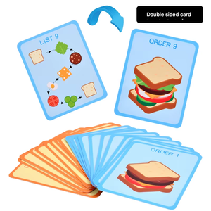 2025 New arrivals bánh <span class=keywords><strong>hamburger</strong></span> bánh sandwich mô phỏng thực phẩm đồ chơi giả vờ chơi đồ chơi bằng gỗ cho bé - Product Image 5