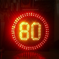 Panneau de signalisation à LED personnalisé avec logo Panneau d'arrêt à énergie solaire pour la chaussée Avertissement de sécurité Panneau de signalisation routière
