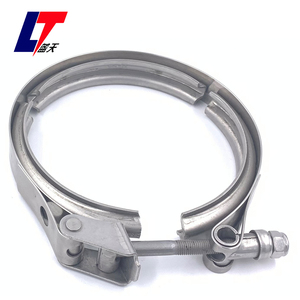Acciaio inossidabile 2 "2.5" 3 "3.5" 4 "5" 6 "pollici <span class=keywords><strong>V</strong></span> <span class=keywords><strong>Band</strong></span> pollici Turbo scarico Downpipe morsetto con flangia - Product Image 6