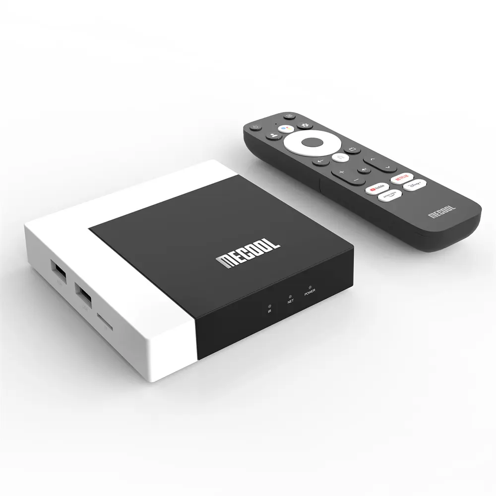 Mecool Km7 Plus Tv Box Android 11 4K Google Tv 2Gb Ddr4 16Gb Rom 100M Lan Internet S905y4 Home Media Player Settopbox