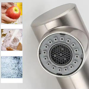 <span class=keywords><strong>Robinet</strong></span> de cuisine moderne en acier inoxydable avec douchette extractible, mitigeur monocommande à ressort pour évier, idéal pour hôtels et commerces - Product Image 4