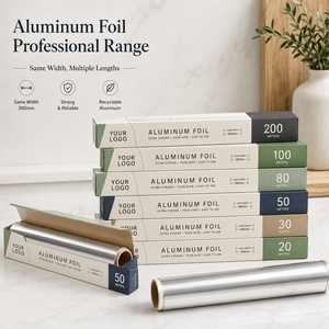 <span class=keywords><strong>Papel</strong></span> de <span class=keywords><strong>Aluminio</strong></span> Liso de Grado Alimenticio al por Mayor para Envasado de Alimentos y Uso en Repostería, Aleación 8011, Tempera Suave, 100 <span class=keywords><strong>Metros</strong></span> - Product Image 3