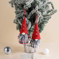 Offre Spéciale : Peluche Gnome Renard Rudolph Personnalisée, Douce et Classique avec Chapeau Rouge – Ornement en Peluche Renard Rudolph