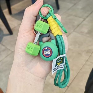 2026 Sport Lovers Decoration Handmade <b>Braided</b> Phone Strap Women Fashion Sport Backpack Charms Cute Dumbbel Keychain for Girls - Product Image 5