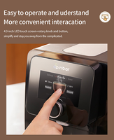 Distributeur d'eau multifonctionnel 3-en-1 portable électrique pour le thé, le café, l'ébullition instantanée, la chaleur et l'écran tactile Mini APP