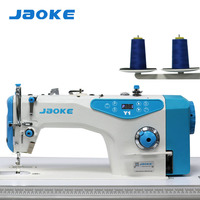 Machine à coudre industrielle plate à point noué à entraînement direct par ordinateur à une aiguille JAOKE JK-Y1, haute vitesse, 550W, automatique