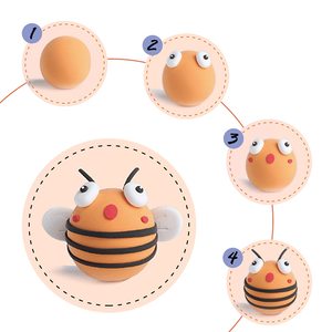 Argile à séchage à l'air chaudement recommandée, pâte à modeler avec outils pour enfants, 24 couleurs, jouets non toxiques pour enfants, argile à séchage à l'air - Product Image 4