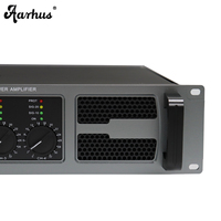Amplificateur de sonorisation professionnel moderne 250W 4 canaux 8/4 Ohm en métal passif avec fonction radio et connectivité XLR pour systèmes audio