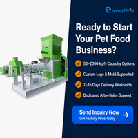Machine extrudeuse de nourriture sèche pour animaux de compagnie avec contrôle de la température pour la fabrication d'aliments pour chiens, ligne de production complète pour l'utilisation en usine d'aliments pour animaux.