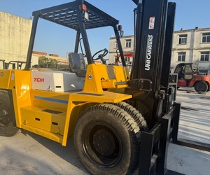 Second hand TCM fd100 10 tons used fd70 diesel <b>forklift</b> great condition made in Japan - Product Image 5