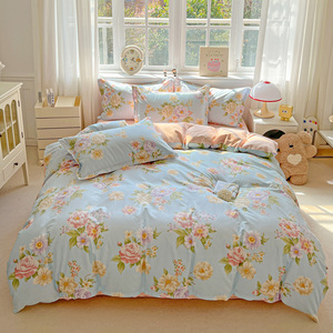 ชุดเครื่องนอนผ้าฝ้ายแท้ น้ำหนักเบา <span class=keywords><strong>สด</strong></span>ชื่น ลายพิมพ์ ชุดสี่ชิ้น สำหรับโรงแรม - Product Image 2