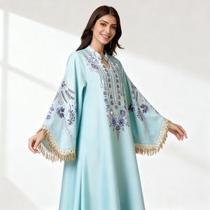 Robe Abaya de Haute Qualité, Design Élégant, Fabriquée sur Mesure, Tissu de Haute Qualité, pour Femmes Musulmanes, Occasions Spéciales - Product Image 1