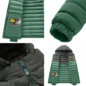 Veste d'hiver bicolore la plus vendue, vêtements décontractés d'extérieur pour hommes, imperméable, chaude, résistante au froid L1003 - Product Image 3