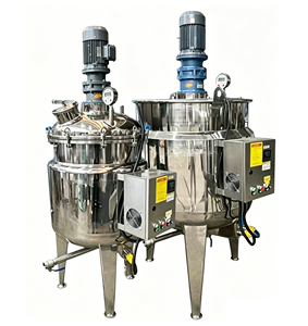 Cuve de mélange chauffante à double enveloppe de 100 litres en acier inoxydable avec agitateur pour shampoing et détergent, homogénéisateur - Product Image 6