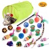 Nouvel ensemble de jouets écologiques pour chats en gros, 21 pièces, avec tunnel pour chat en fausse fourrure et jouet à chat à bille - Product Image 3