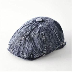 Gorro Newsboy de Pana Vintage Estilo Inglés para Otoño/Invierno, Unisex, Simple, Casual, Pana Desgastada - Product Image 4