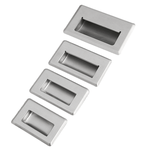 3620 Stainless Steel Sliding <strong>Door</strong> Flush Handle Oval Recessed <strong>Finger</strong> Pull Handle - Product Image 6