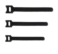 Attaches de câbles en nylon noir en gros d'usine, 150 mm, auto-bloquantes, à boucle et crochets, largeur 12 mm, réutilisables