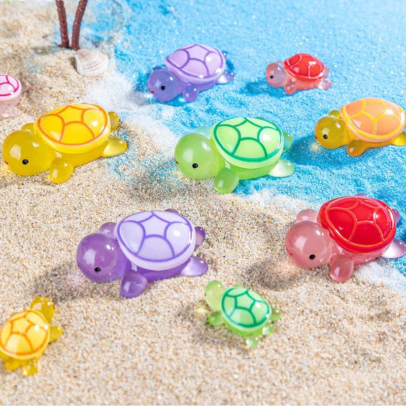 Creative Cute Cartoon Luminous Turtle Resin